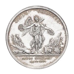 Medal commemorating Wellington and von Blucher Medal commemorating Wellington and von Blucher
