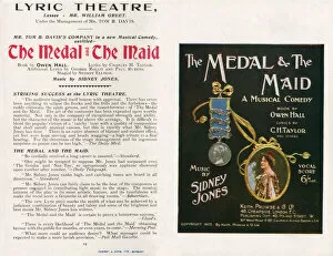 The Medal and the Maid, musical comedy at the Lyric Theatre, Tom B Daviss company