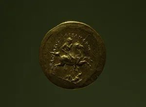 Armored Prints: Medallion depicting Alexander the Great, wearing a diadem