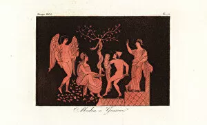 Mythology Collection: Medea and Jason stealing the Golden Fleece