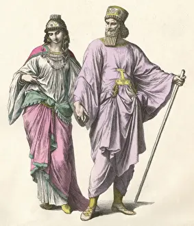 Assyrian Prints: Medes - a Couple
