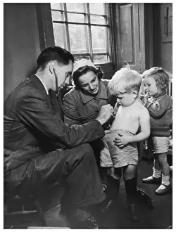 Nurse Prints: Medical Examination 1940