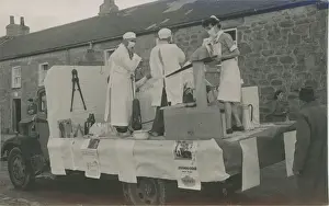 Medical Lorry - Float (Sign says 40M Man-days lost to colds)