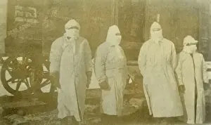 Orderlies Prints: Medical orderlies during plague outbreak