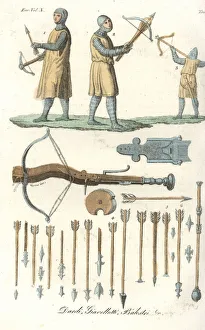 Crossbow Gallery: Medieval archers with crossbow and arrows
