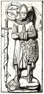 Pious Gallery: Medieval armour, shield and sword