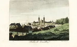 Farmers Prints: The medieval Benedictine Abbey at Einsiedeln, Switzerland