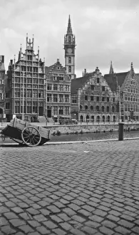 Ghent Prints: Medieval buildings in Ghent, Belgium