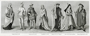 Medieval costume, 14th and 15th century Medieval costume, 14th and 15th century