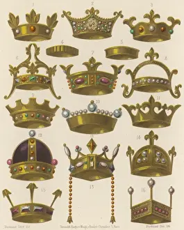 Regalia Prints: Medieval Crowns