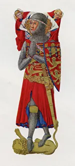 Prayer Prints: Medieval Crusader Knight in armour - William de Valence