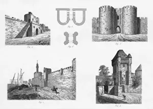 Gatehouse Prints: Medieval fortifications, France