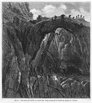 Coal Mining Collection: Medieval French Mining