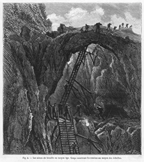 Coal Mining Collection: Medieval French Mining