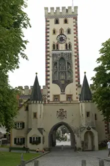 Medieval gate, Landsberg am Lech, Bavaria, Germany