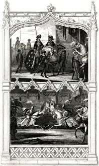 Joust Prints: Medieval Jousting Tournament, arrival and contest