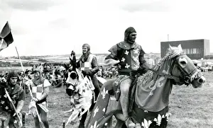 Medieval jousting tournament, Cornwall