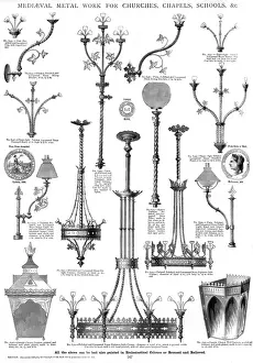 Chapels Prints: Medieval metalwork for churches, chapels, schools, Plate 167