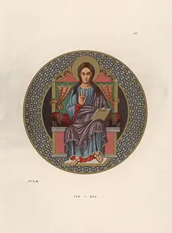 Medieval queen on her throne