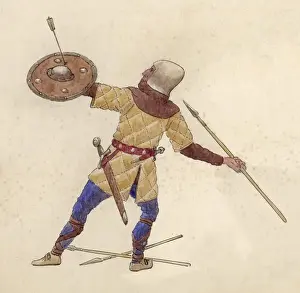 Throw Prints: Medieval Spearman