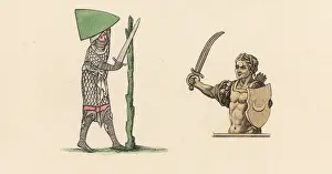 Medieval tilting games or quintain