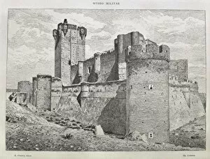 Medina del Campo. La Mota Castle. Engraving