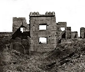 Maxime Prints: Medinet Abu, Egypt, 1850s (Maxime Du Camp)