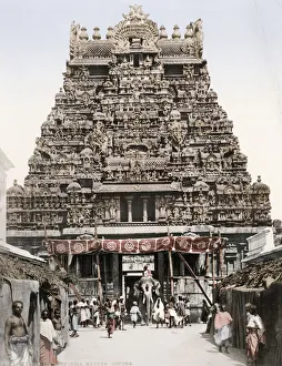 Traveller Prints: Meenakshi Temple, Gopuram, Madurai, India