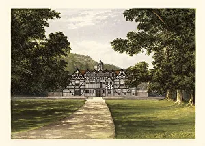 14th Century Prints: Meer Hall, Worcestershire, England