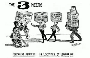 Images Dated 28th April 2021: The Three Meers, Permanent Address: 14 Leicester Street, London - new tricks for 1910