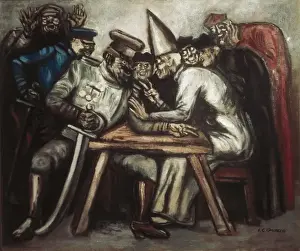 Sinister Prints: Meeting of the Church and the Army. Mexican Mural