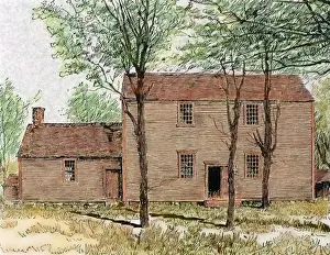 Organization Prints: Meeting house of the Quakers. Lincoln. United States. Ninete