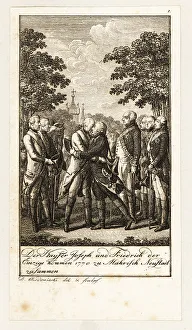 Diplomacy Prints: Meeting of Joseph II and Frederick the Great, 1770