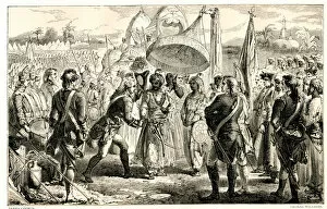 Images Dated 17th January 2020: Meeting of Lord Clive & Mir Jafar after Battle of Plassey Meeting of Lord Clive &