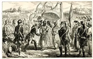 Clive Prints: Meeting of Lord Clive Mir Jafar after Battle of Plassey Meeting of Lord Clive