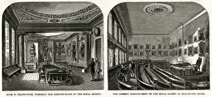 Sep17 Prints: Meeting rooms of the Royal Society 1863