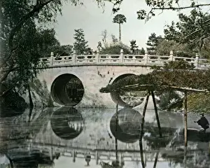 Nagasaki Prints: Meganebashi Bridge, Nagasaki, Japan