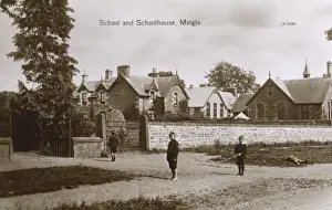 Strathmore Prints: Meigle, Scotland - The School and Schoolhouse