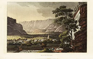 Manufactures Prints: Meiringen and the Reichenbach Falls, Canton of Bern, Switzerland