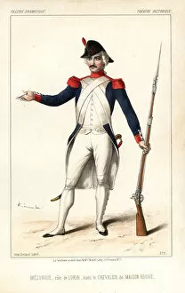 Melingue as Lorin in Le Chevalier de Maison Rouge, 1846