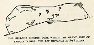Prix Prints: Mellaha racing circuit used in Tripoli Grand Prix