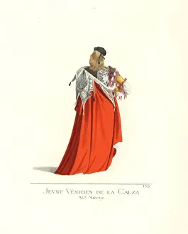 Member of a Compagnie della Calza, Venice, 15th century
