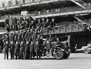 London Fire Brigade Gallery: Members of the Canadian Fire Service join the NFS, WW2