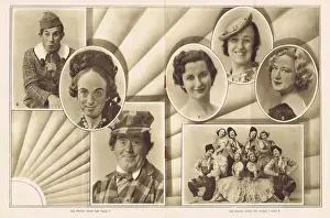 Wilfred Prints: Members of the cast of the pantomime Mother Goose