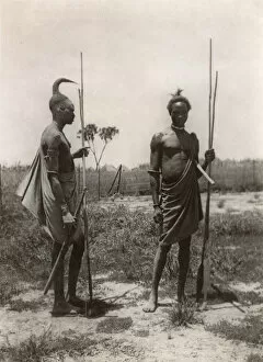 Images Dated 17th February 2016: Two members of the Lango Tribe of Uganda