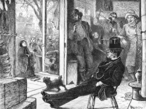 Members of the Womens Crusade surrounding a Whisky Saloon