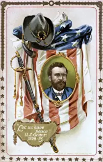 Generals Prints: Memorabilia portrait of Ulysses S. Grant