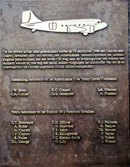Images Dated 20th August 2019: Memorial to C-47 Dakota 43-15180, Ochten, Holland