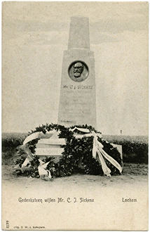 Images Dated 1st July 2016: Memorial to C J Sickesz - Lochem, The Netherlands
