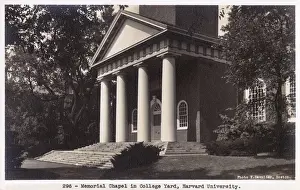 Pediment Prints: Memorial Chapel, Harvard University, Cambridge, Mass, USA